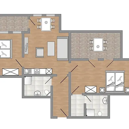 Meeresblickresidenzen Nr 50 Mit Sauna- Und Schwimmbadnutzung Im Ahoi Sellin Goehren (Ruegen)